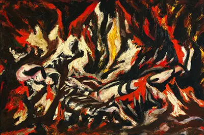 The Flame Jackson Pollock